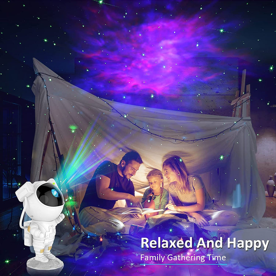 RESIGILAT - Proiector In Forma de Astronaut, Permite Proiectarea Stelelor sau Galaxiilor, Alb