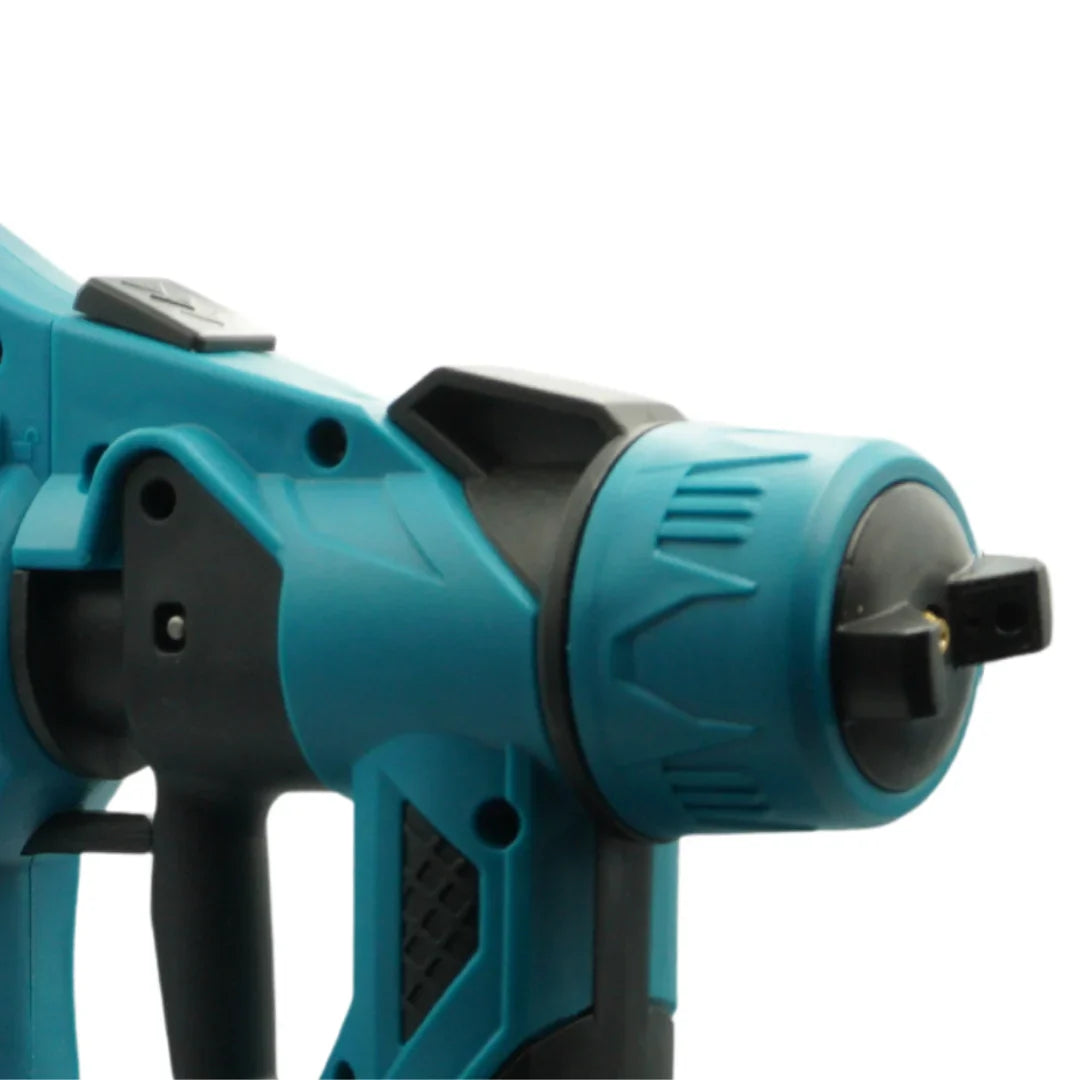 Pistol Electric de vopsea cu 2 acumulatori de 48v, 1000ml - 3 moduri de pulverizare, ideal pentru tavane, pereti si garduri, albastru