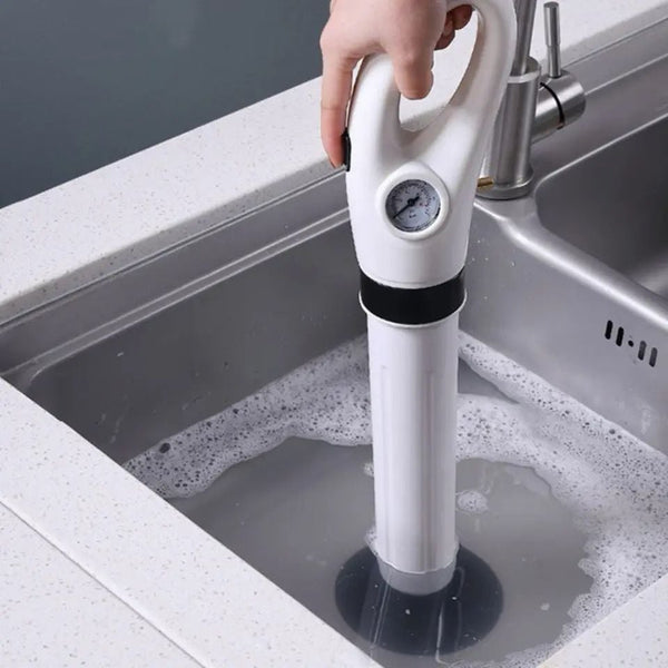 Pompa cu aer comprimat pentru desfundat chiuvete, Instalatii sanitare