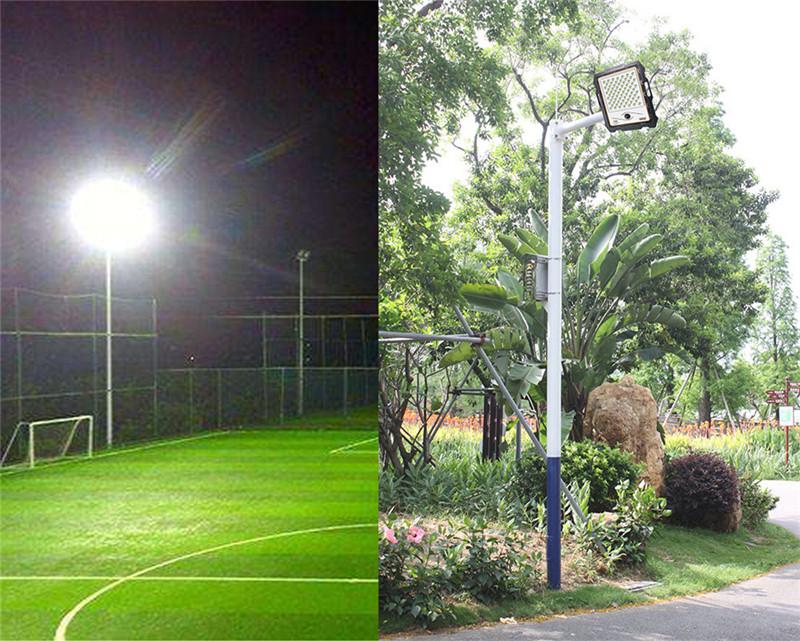 Proiector LED cu panou solar si camera WiFi, 100W-300W, 82-236 LED-uri, lumina alba, telecomanda