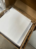 RESIGILAT — Etajeră de colț suspendată, cu 5 rafturi, 22,3x22,3x111 cm Alb · Acceptabil #001
