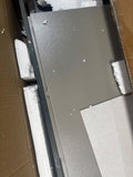 RESIGILAT — Dulap pantofi, din PAL, cu rafturi multiple – 120/140x32x100 cm, Alb/Gri 140X32X100 / Gri · Acceptabil #004