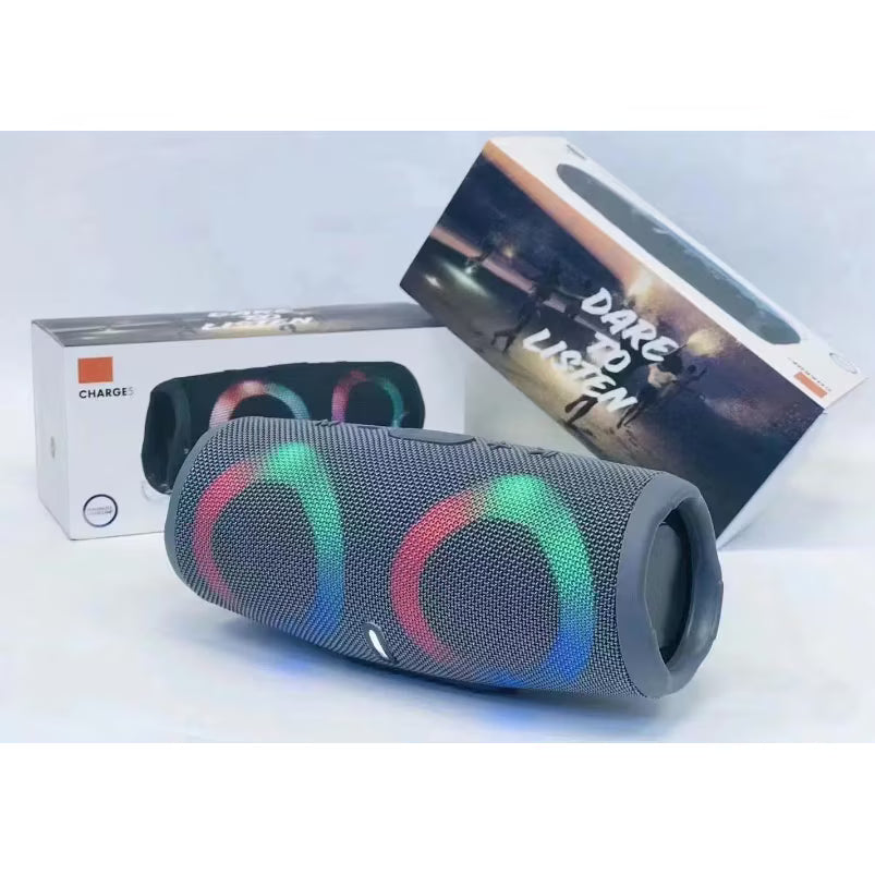 Boxa Charge 5 Bluetooth cu Leduri RGB, Usb, Slot de Card TF, Radio FM si Waterproof IPX6