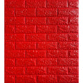 Tapet 3D caramida rosie auto-adeziv pentru interior, 70 x 77 cm