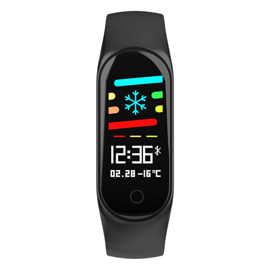 Bratara fitness M4 inteligenta cu masurarea tensiunii, Ritm cardiac, Nivel oxigen, Pedometru, Bluetooth