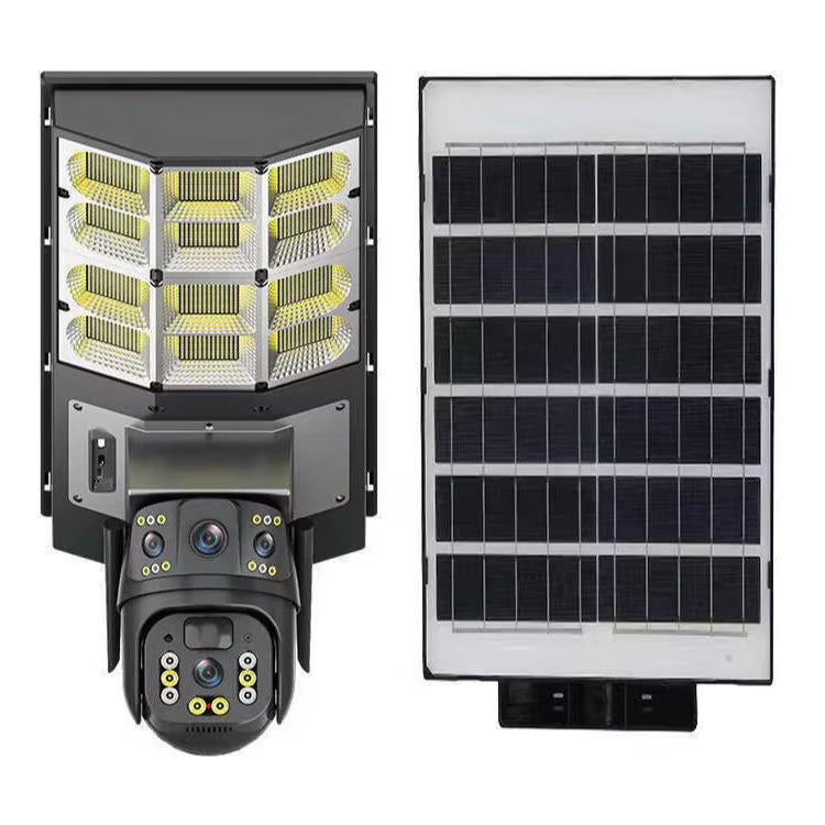 Lampa Solara cu Camera de Supraveghere SIM 4G, Aplicatie Mobila V380, 1920x2160, Microfon + Difuzor incorporat