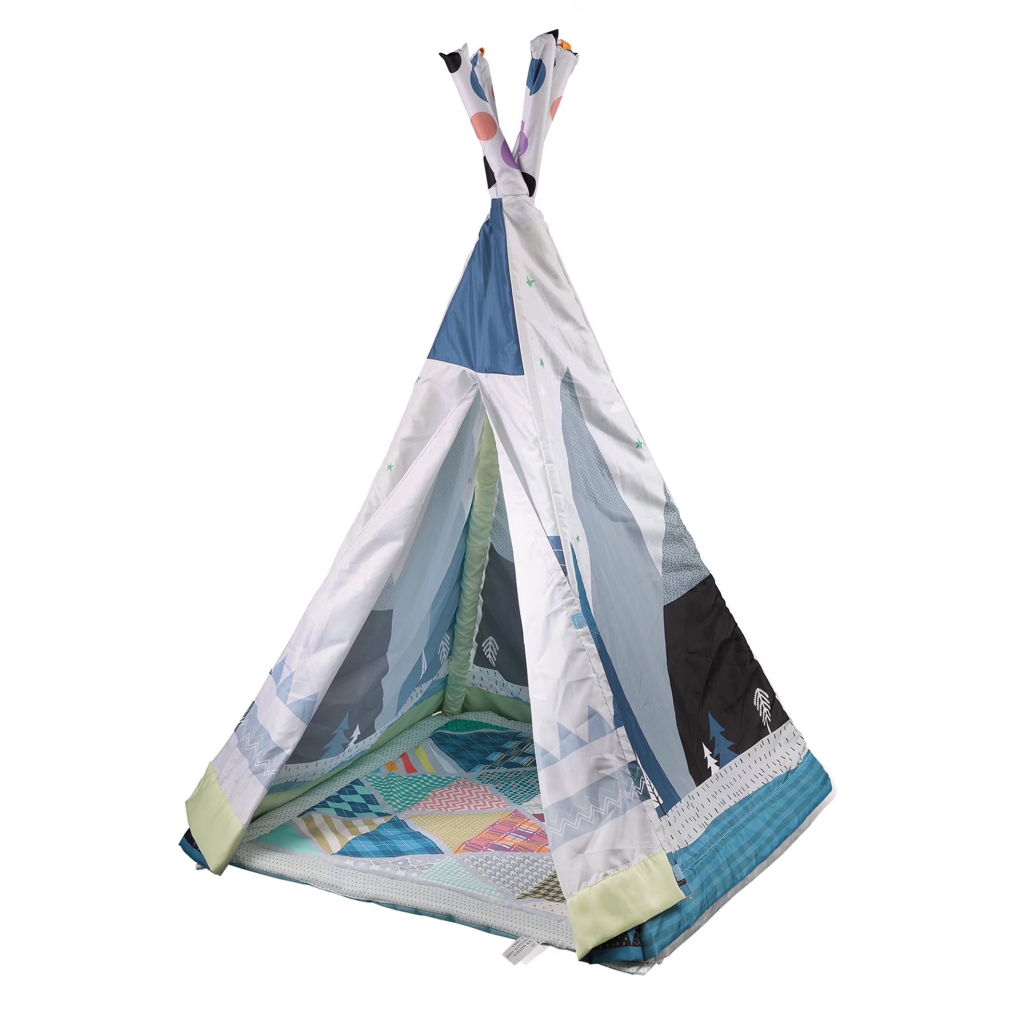 Centru de joacă complet  cu cort, salteluță, pernuta, și 4 jucării – de la 6 luni la 5 ani, 82x1.26 cm