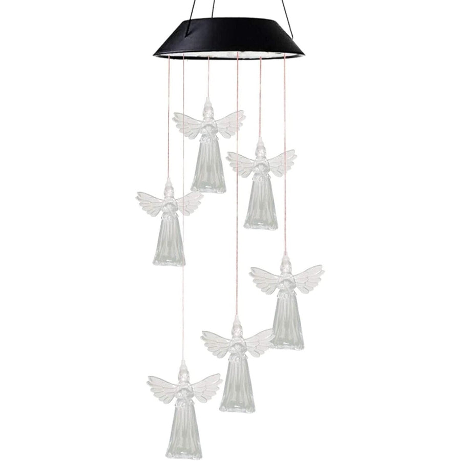 Ghirlanda solara decorativa ingerasi cu lumini LED multicolore si senzor de lumina IP55