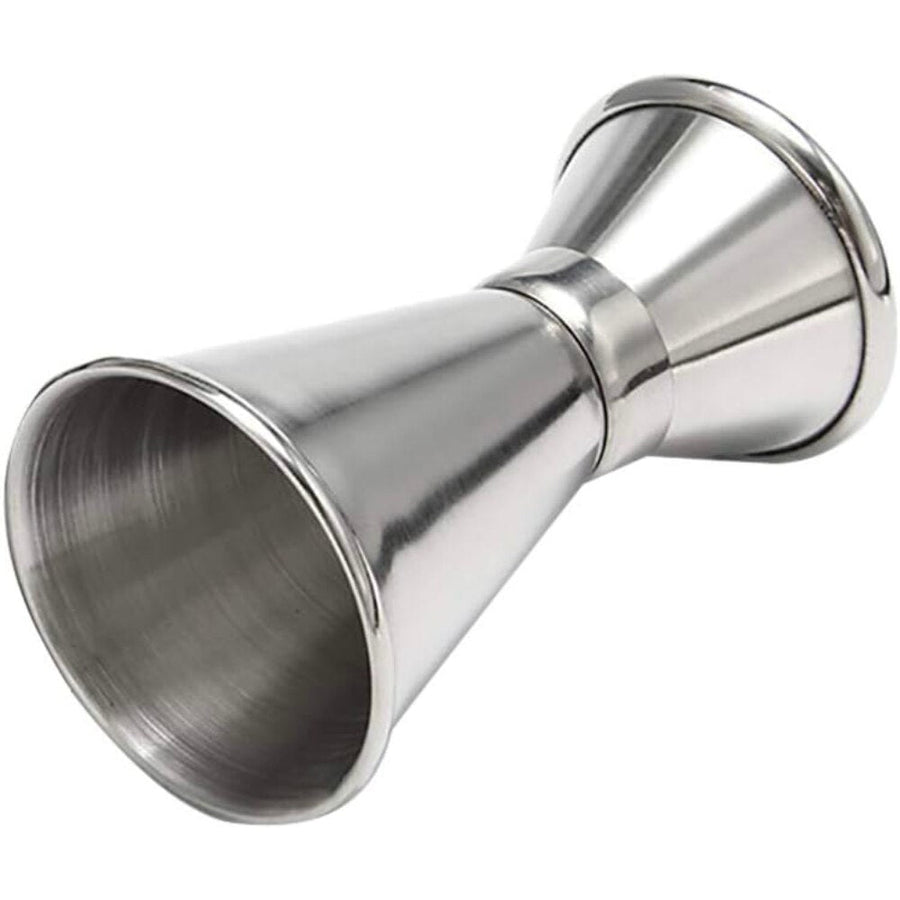 Set de Barman pentru Bauturi, suport din Bambus, Shaker Cobbler 550 ml, 10 Piese, Otel Inoxidabil, Argintiu