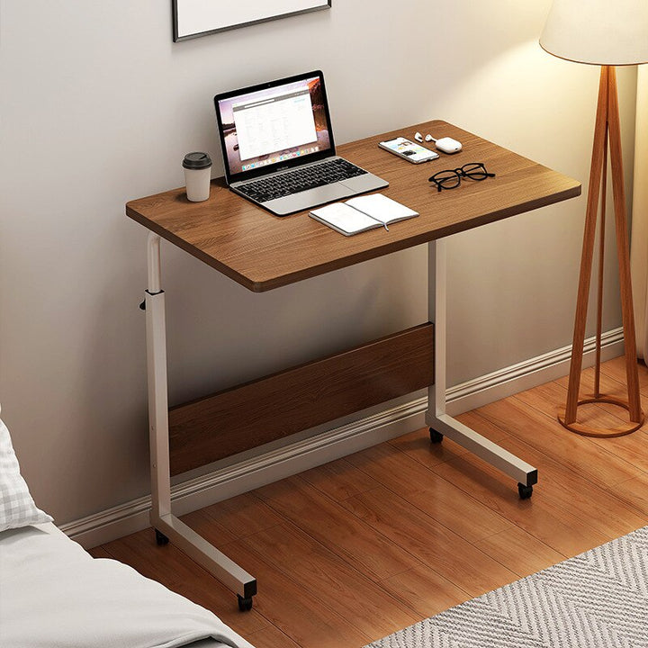 Masuta laptop reglabila, mini birou cu roti, 80 cm x 40 cm