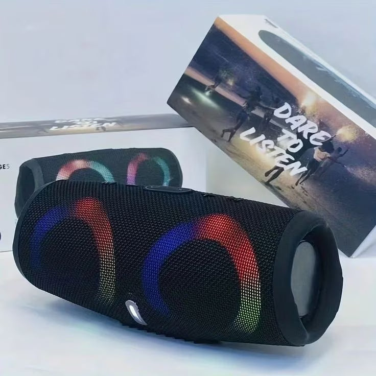 Boxa Charge 5 Bluetooth cu Leduri RGB, Usb, Slot de Card TF, Radio FM si Waterproof IPX6