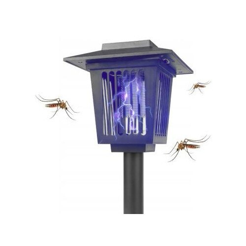 Lampa Solara Anti-Insecte 2 in 1 cu LED UV si Lumina Decorativa, Exterior/Interior, 3 Tipuri de Montaj, IP44, Autonomie 12hh