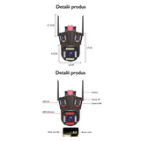 Camera de Supraveghere Tripla WIFI, 12MP, Exterior/Interior, Ultra HD, 5X zoom, Rotire, Leduri, Lumina, Comunicare