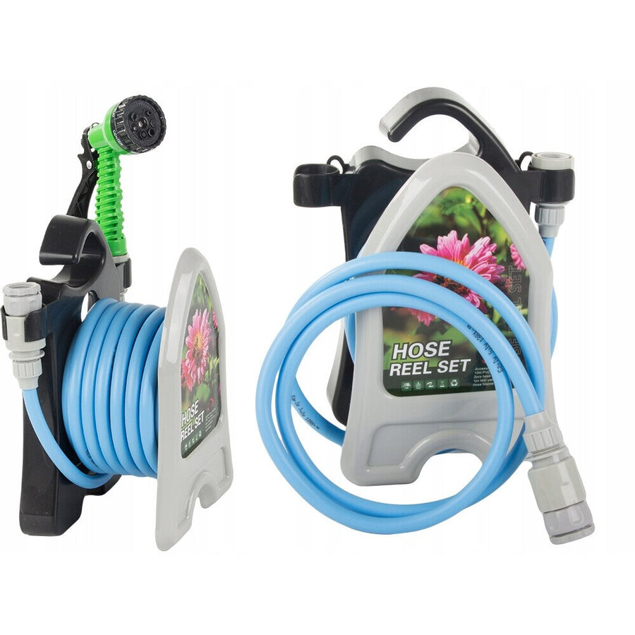Set furtun gradinarit 10m 1/2" cu suport, plastic, 26x17x14cm