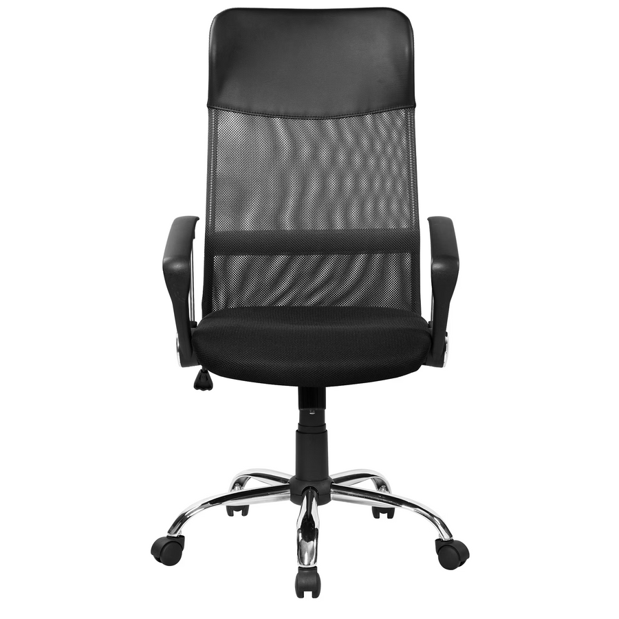 Scaun de birou ergonomic, mesh, inaltime reglabila, mecanism tilt, Negru