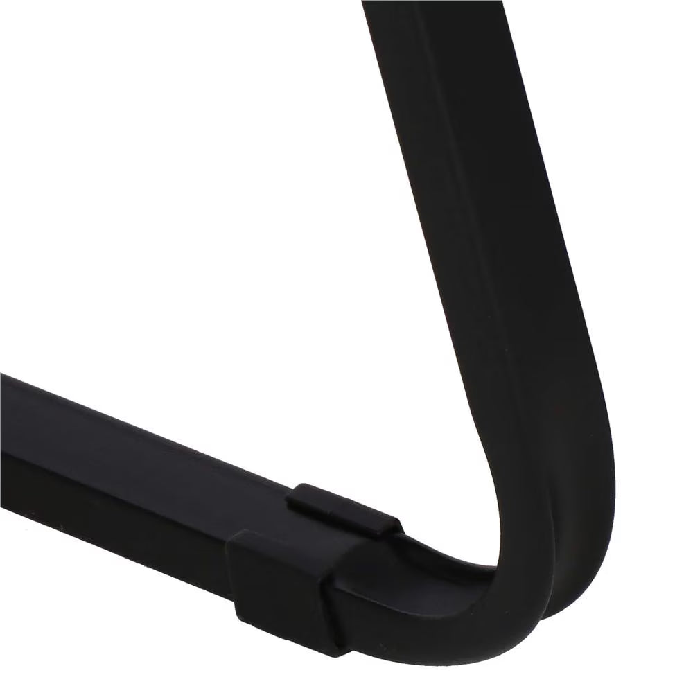 Scaun metalic plabil pentru gradina, camping sau plaja, 54x59x76 cm, negru