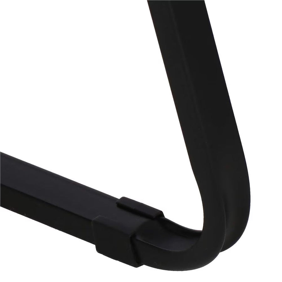 Scaun metalic plabil pentru gradina, camping sau plaja, 54x59x76 cm, negru