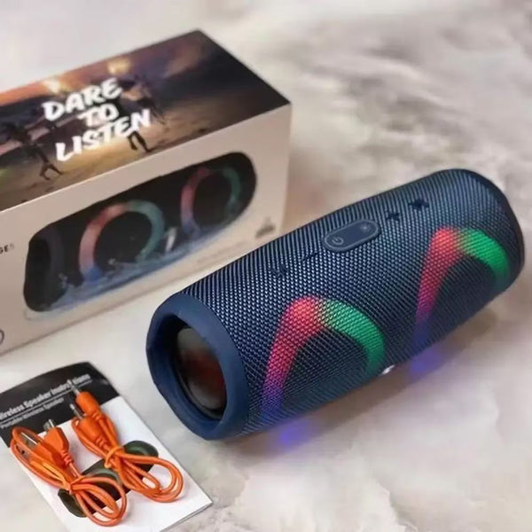 Boxa Charge 5 Bluetooth cu Leduri RGB, Usb, Slot de Card TF, Radio FM si Waterproof IPX6