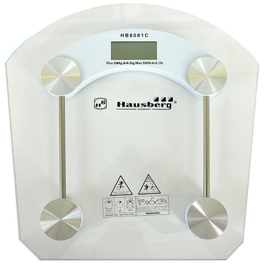 Cantar corporal , display LCD, inchidere automata, indicator baterie, 150 kg, Sticla transaparenta