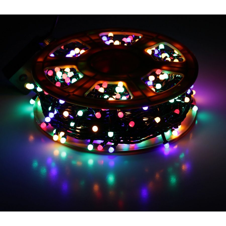 Instalatie de Craciun, tip liniara, pentru exterior, 500 led-uri, 50m, diverse culori