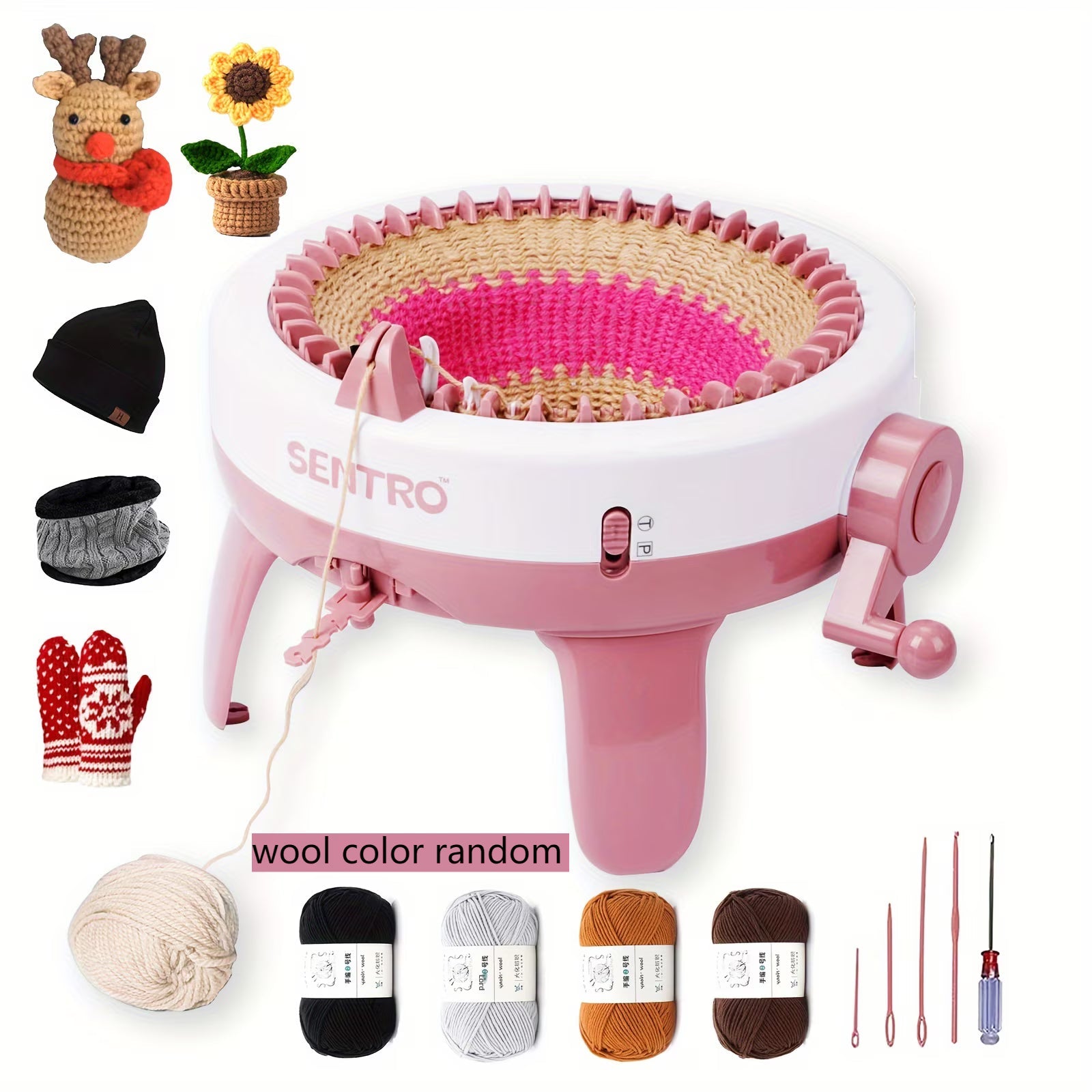 Masina de tricotat automata cu 40 de ace + accesorii