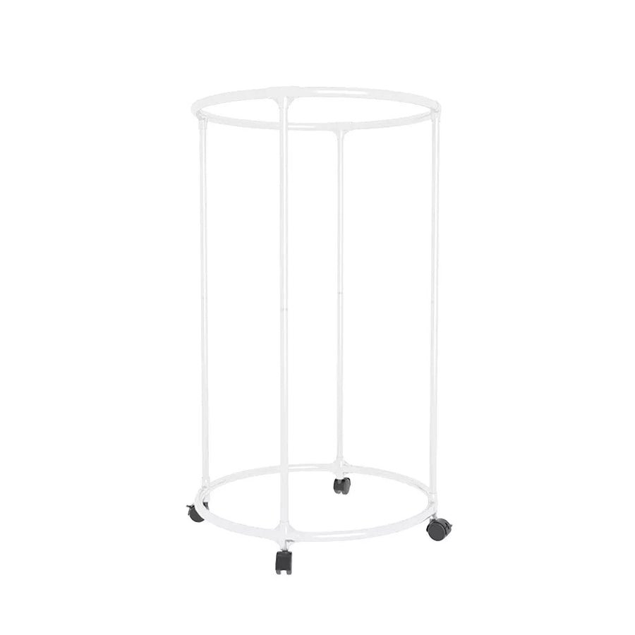 Suport rotund din oțel Inoxidabil pentru haine, cu roti, finisaj cromat, capacitate 40 kg