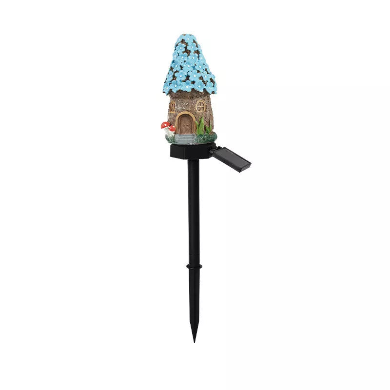 Lampa decorativa de gradina cu încarcare solara, model casuta din povesti
