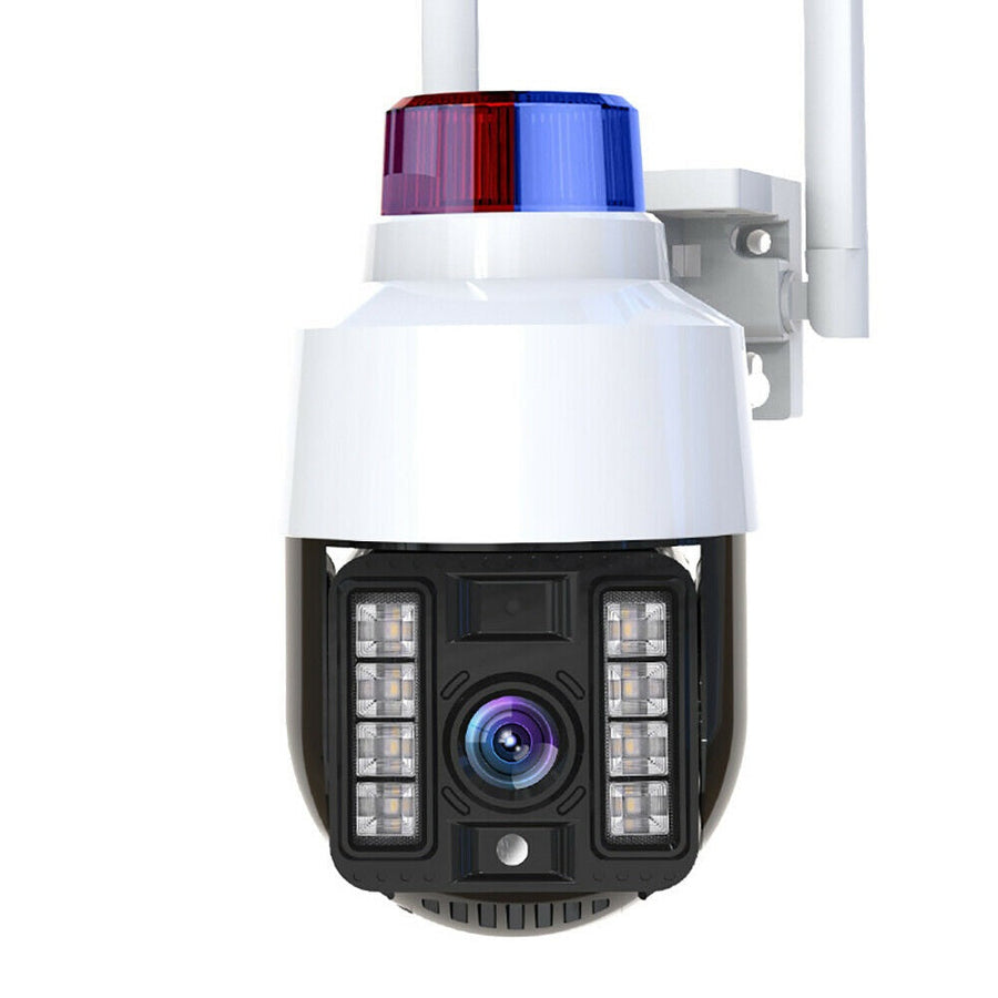 Camera supraveghere WIFI 1080p, cu sirena, vedere color noaptea, Rotire 360, V380 pro