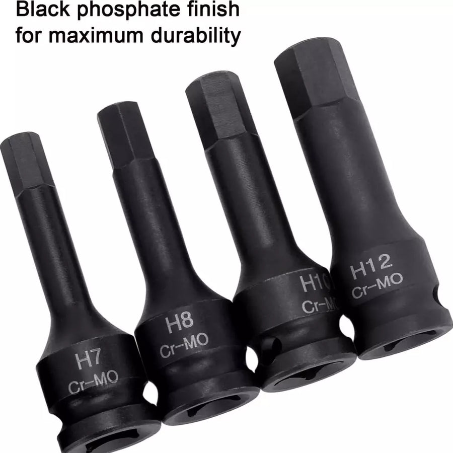 Set biti de impact Torx T20-T60, antrenare 1/2", 7 piese