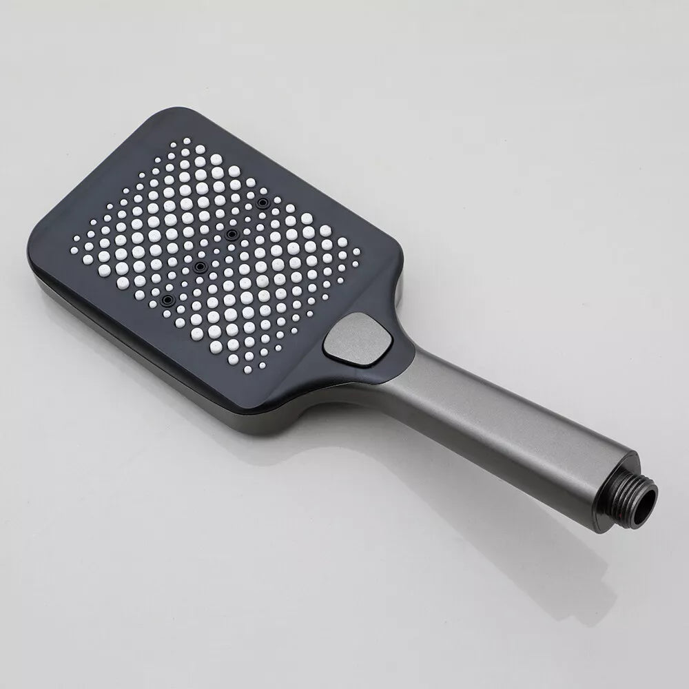 RESIGILAT - Coloana de Dus Smart, Afisaj LED Ceas, Grade, Control Termostatic, 4 Moduri de Pulverizare,Lumini LED, Materiale Premium, Para Dus, Robinet Ascuns, Fara Conectare Electrica