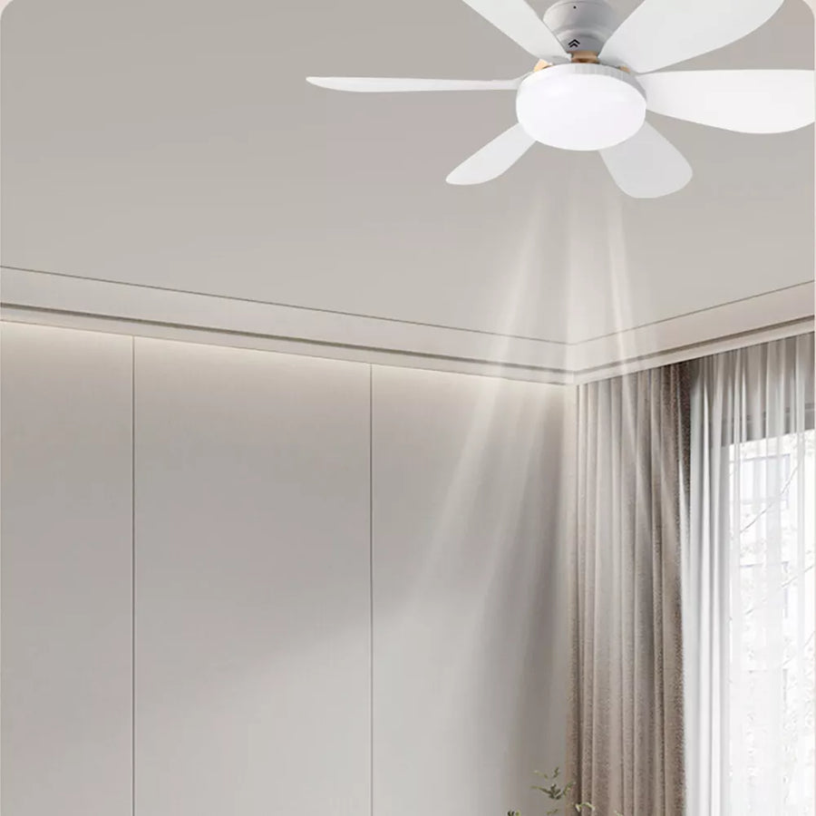 Ventilator de tavan cu LED, 40W, control de la distanta, 52cm x 20cm, alb