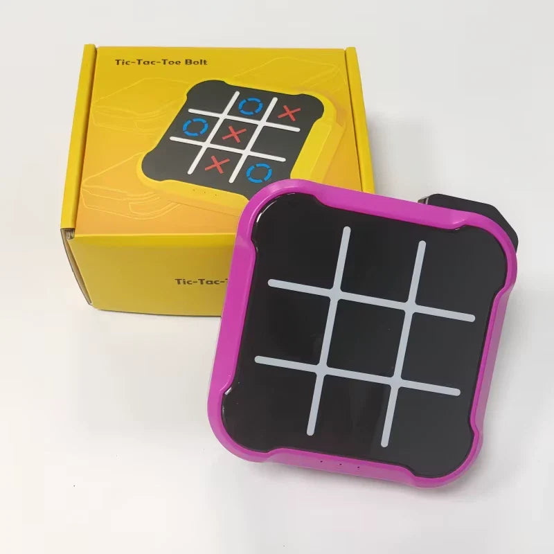 Joc electronic X și O – 4 în 1, consolă portabilă educativă pentru copii și adulți