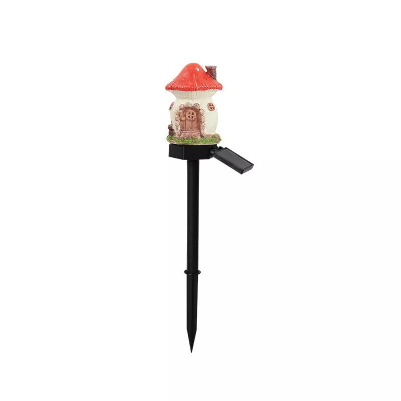 Lampa decorativa de gradina cu încarcare solara, model casuta din povesti