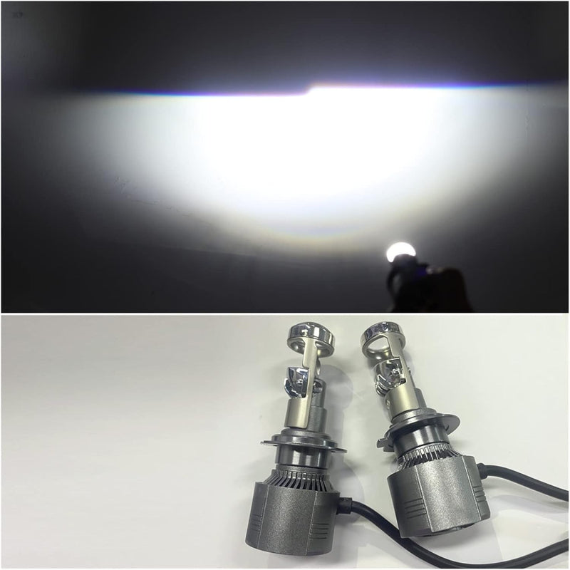 Set 2 Becuri A80 H7 cu lupa 12v 30000LM 80W