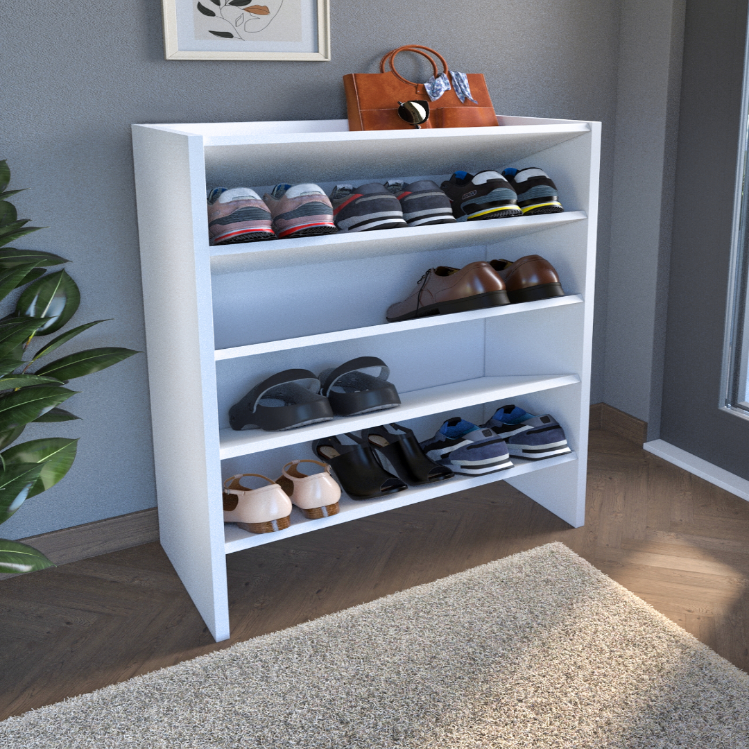 RESIGILAT - Pantofar cu 5 rafturi 100 x 62 x 29 cm, din pal melaminat 18 mm