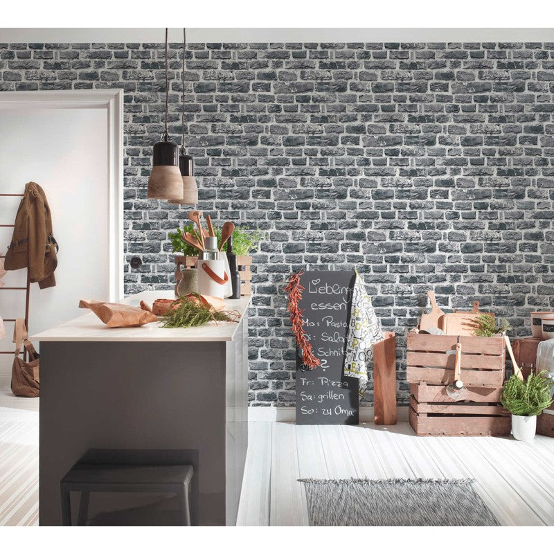 Tapet autoadeziv decorativ 30x60 model caramida gri