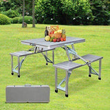 Masa pliabila picnic tip geamantan - Model aluminiu - Tenq.ro