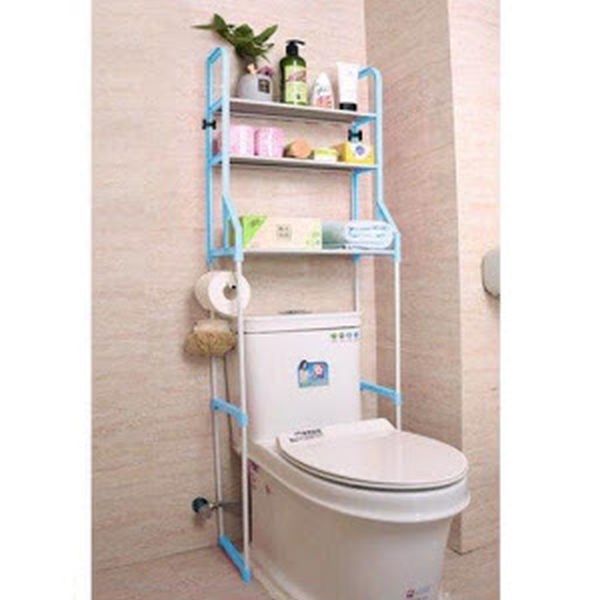 RESIGILAT - Raft depozitare peste toaleta, 3 polite, etajera baie