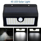 Lampa solara 45 LED cu senzor de miscare si lumina - Tenq.ro