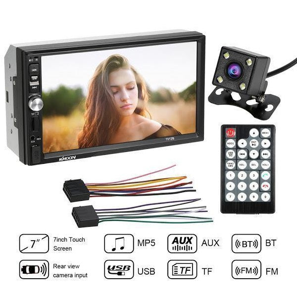 RESIGILAT - Player auto MP5 cu display touchscreen 7 inch, Bluetooth, Slot USB si MicroSD