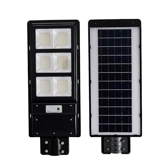 RESIGILAT - Lampa stradala proiector LED cu panou fotovoltaic si senzor, 120W/200W/300W