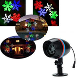 Proiector laser fulgi de zapada colorati cu LED RGB pentru exterior - Tenq.ro