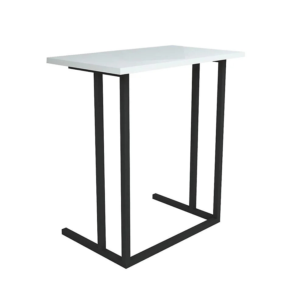 Măsuță multifuncțională din PAL 18 mm, stil scandinav, 44 x 30 cm, inalțime totală 64 cm