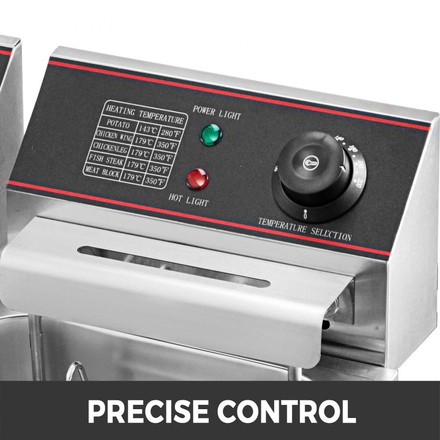 Friteuza electrica Hoffmans de 6 litri sau 12 litri 2500W/5000W