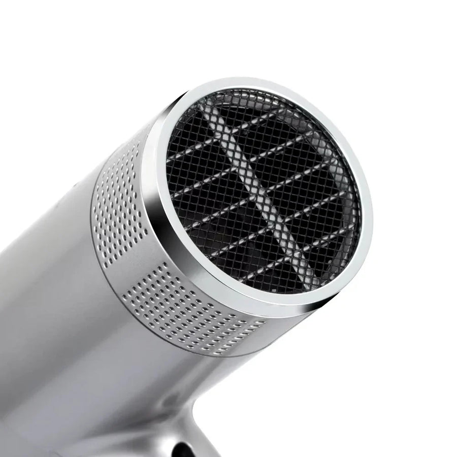 Uscator de par cu ioni negativi, RAF R474, 1600W, 2 viteze, buton de aer rece, 1 cap magnetic inclus, argintiu