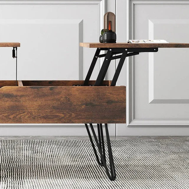 RESIGILAT - Masa de cafea inteligenta cu blat rabatabil Lift & Lounge, 120x50x55 cm