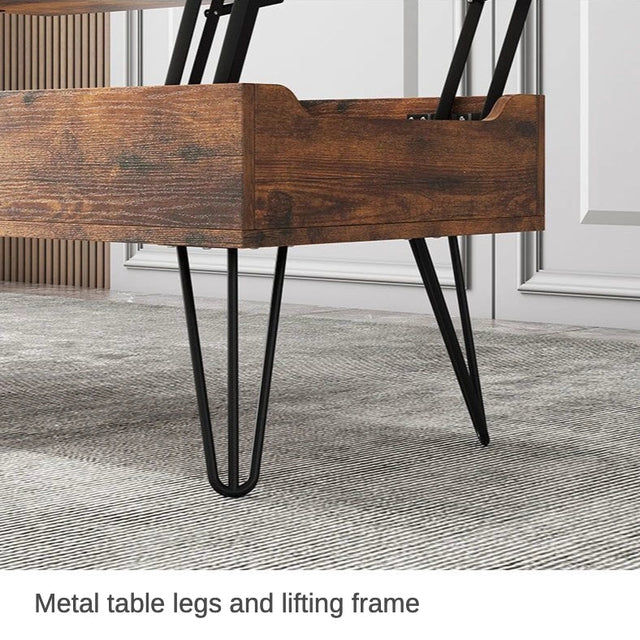 RESIGILAT - Masa de cafea inteligenta cu blat rabatabil Lift & Lounge, 120x50x55 cm