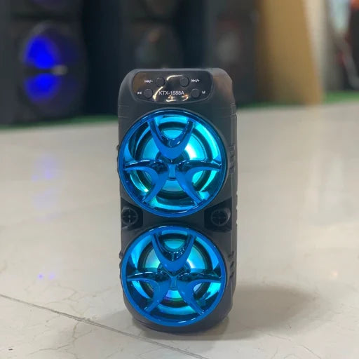 Boxa Bluetooth Wireless KTX-1588A cu Lumini RGB și Funcție Stereo Wireless Twin