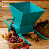 RESIGILAT - Zdrobitor manual struguri 20L, capacitate lucru 350 kg/h, tamburi din otel tratat pentru uz alimentar