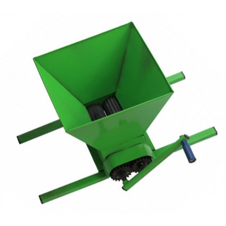 RESIGILAT - Zdrobitor manual struguri 20L, capacitate lucru 350 kg/h, tamburi din otel tratat pentru uz alimentar